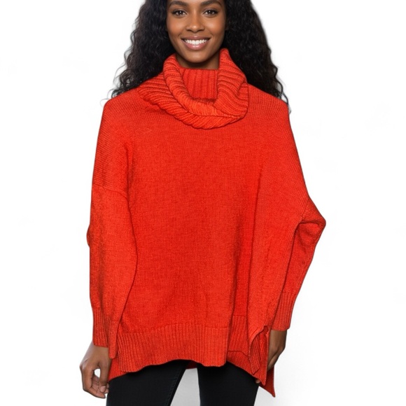 Polo Ralph Lauren Cashmere Wool Oversized Warm Turtleneck Sweater Sz Small - Picture 1 of 10